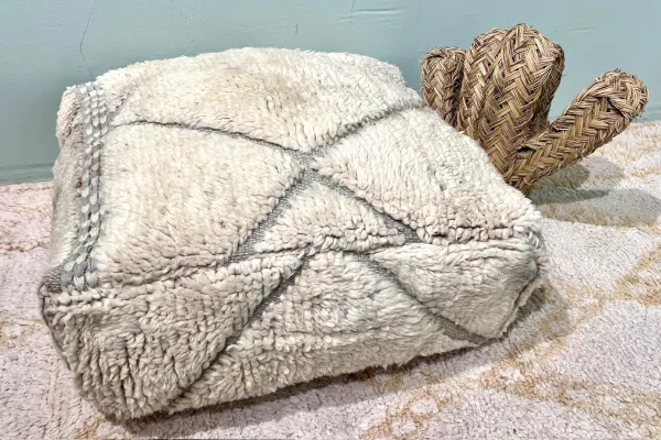 Marokkaanse Poef nr.77107 60cm x 60cm x 25cm incl. vulling  