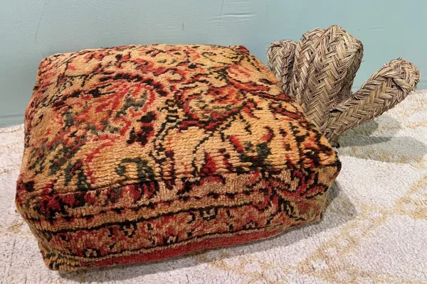 Marokkaanse Poef nr.77119 60cm x 60cm x 25cm incl. vulling  