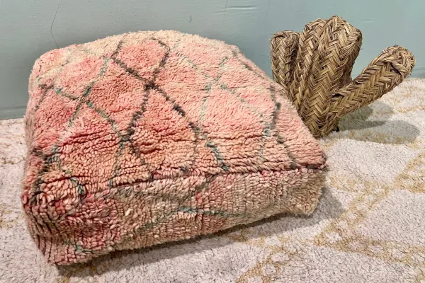 Marokkaanse Poef nr.77124 60cm x 60cm x 25cm incl. vulling  