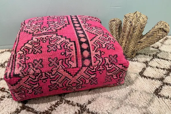  Marokkaanse Poef 60cm x 60cm x 25cm nr: 75025 incl. vulling