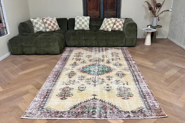 Vintage vloerkleed 27299 290cm x 168cm