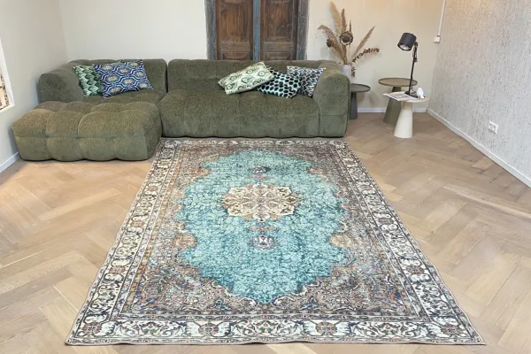 Vintage look vloerkleed in diverse maten nr 13741