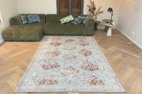 Sale vintage look vloerkleed 230cm x 160cm showroom model