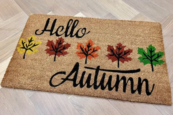 Sample sale deurmat "Hello Autumn" 75cm x 45cm