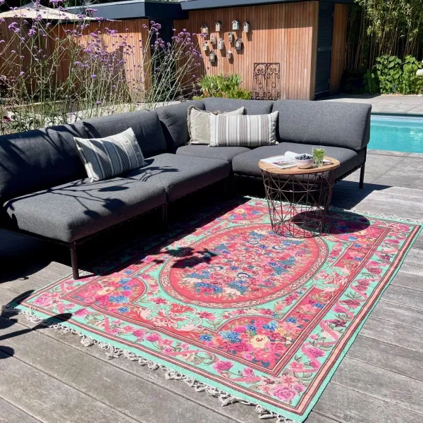 SALE Buitenkleed 180cm x 120cm gemaakt van PET Flessen Showroom model