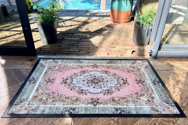 SALE Deurmat 9680 90 x 60cm  print is scheef