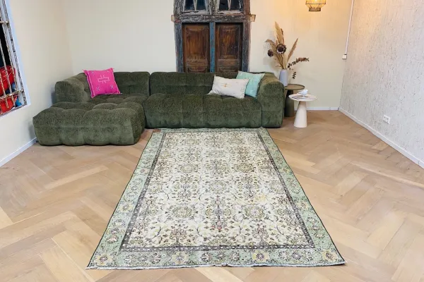 Vintage vloerkleed 59630 280cm x 165cm