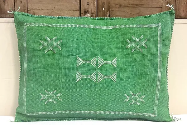 Sabra Kussen uit Marokko groen 60cm x 40cm incl vulling nr.93260