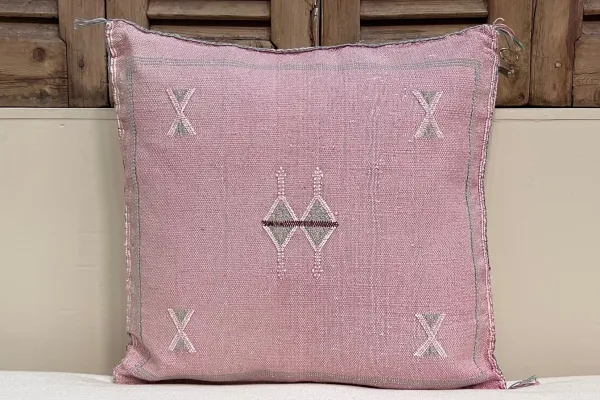 Sabra Kussen uit Marokko roze 45cm x 45cm incl vulling nr.64111