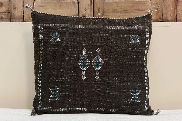 Sabra Kussen uit Marokko bruin 45cm x 45cm incl vulling nr.64115