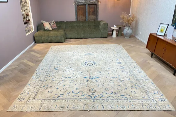 Vintage vloerkleed 60153 370cm x 250cm