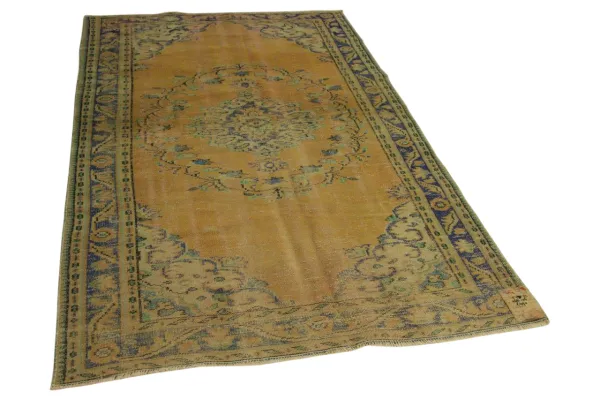 SALE vintage vloerkleed oranje 268cm x 156cm