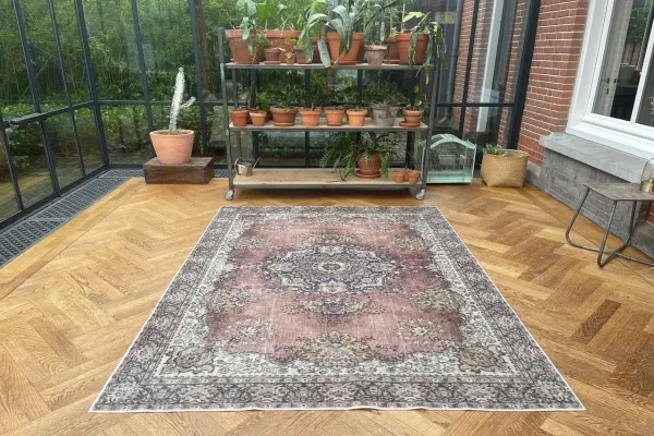 Vintage look vloerkleed, diverse maten.  