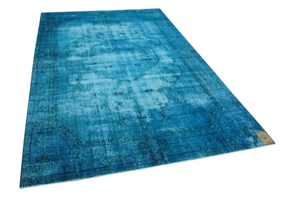 Vintage vloerkleed blauw 11021 311cm x 202cm