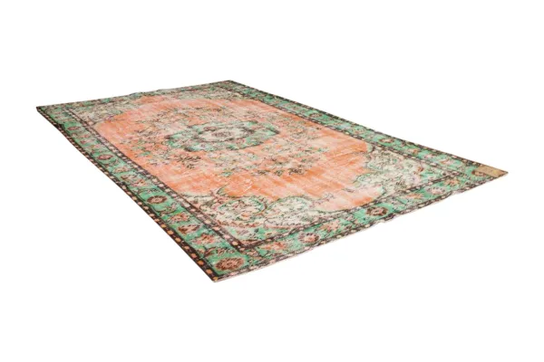 Vintage vloerkleed oranje groen 316cm x 187cm