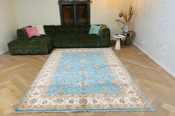 Handgemaakt vloerkleed uit Afghanistan 19658 296cm x 200cm