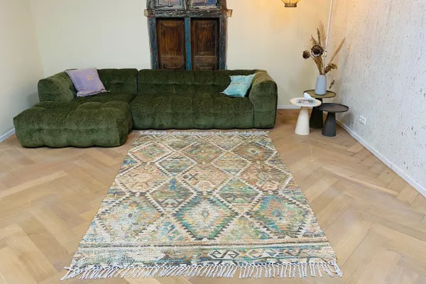 Handgemaakt jute vloerkleed nr.65789 