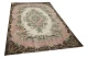 Vintage vloerkleed oud roze groen 16968 280cm x 166cm