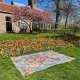 Buitenkleed rozenkelim 3701 gemaakt van PET Flessen