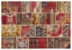 patchwork vloerkleed met rood nr.35405 230cm x 160cm