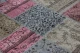Patchwork kleed , roze, beige, blauw, deze combinatie kunnen we in elke gewenste maat laten maken!