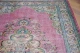 Vintage vloerkleed roze, groen nr.92596 288cm x 194cm