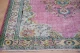 Vintage vloerkleed roze, groen nr.92596 288cm x 194cm
