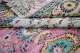 Vintage vloerkleed roze, groen nr.92596 288cm x 194cm