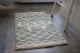 Sale Badmat beni ouarain patroon (80cm x 60cm) groen met wit, incl. antislip showroom model