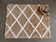 Badmat (groot) 16010 beige/wit 120cm x 80cm (VOORVERKOOP, leverbaar in juli)