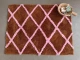 Badmat (groot) 16011 bruin/roze 120cm x 80cm