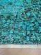 Vintage blauw vloerkleed 36008 265cm x 159cm