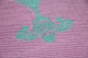 Buitenkleed roze groen van gerecycled gevlochten kunststof 180cm x 120cm
