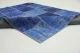 patchwork vloerkleed donkerblauw 245cm x 166cm