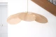 George Original lamp, kleur;  peau materiaal; rotan en messing met stof  