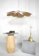 Georges store precieuse lamp, kleur; Peau materiaal; messing met stof