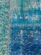 Patchwork vloerkleed, blauw, 240cm x 170cm
