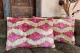 Ikat Velvet kussen roze met diverse kleuren 60cm x 40cm