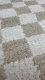 SALE Geblokt berber vloerkleed beige, in diverse maten verkrijgbaar
