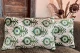 Ikat Velvet kussen pauwenveren 60cm x 40cm incl binnen kussen nr.98678