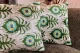 Ikat Velvet kussen pauwenveren 60cm x 40cm incl binnen kussen nr.98678