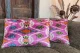 Ikat Velvet kussen roze 60cm x 40cm incl binnen kussen nr.98681