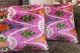 Ikat Velvet kussen roze 60cm x 40cm incl binnen kussen nr.98681