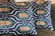 Ikat Velvet kussen blauw 60cm x 40cm incl binnen kussen nr.98684