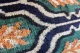 Ikat Velvet kussen blauw 60cm x 40cm incl binnen kussen nr.98684
