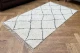 Berber vloerkleed 150cm x 90cm, 100% katoen met antislip