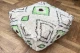 Berber poef groen 60cm x 60cm x 25cm, incl. vulling