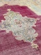 Vintage kirman vloerkleed zandkleur, rood 15053 380cm x 295cm