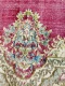 Vintage perzisch kirman vloerkleed 62911 389cm x 250cm
