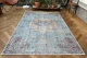 Vintage style vloerkleed blauw, geel nr.11230, in diverse maten verkrijgbaar